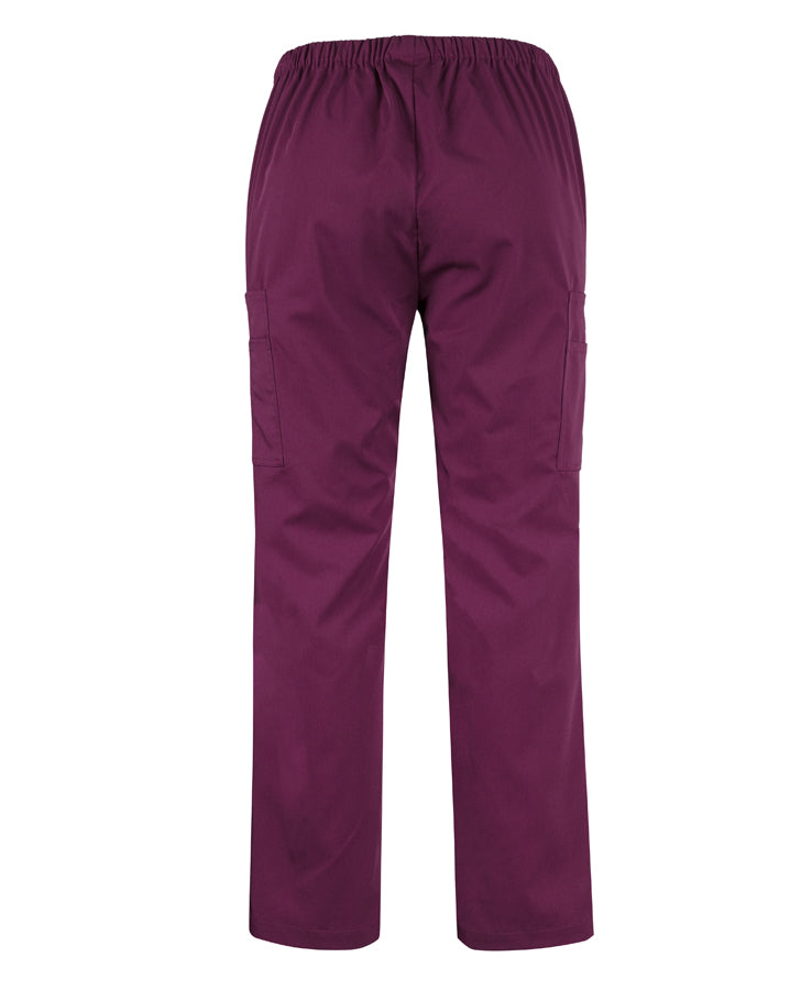 JB's Ladies Nu Scrub Cargo Pant - Wine - Back