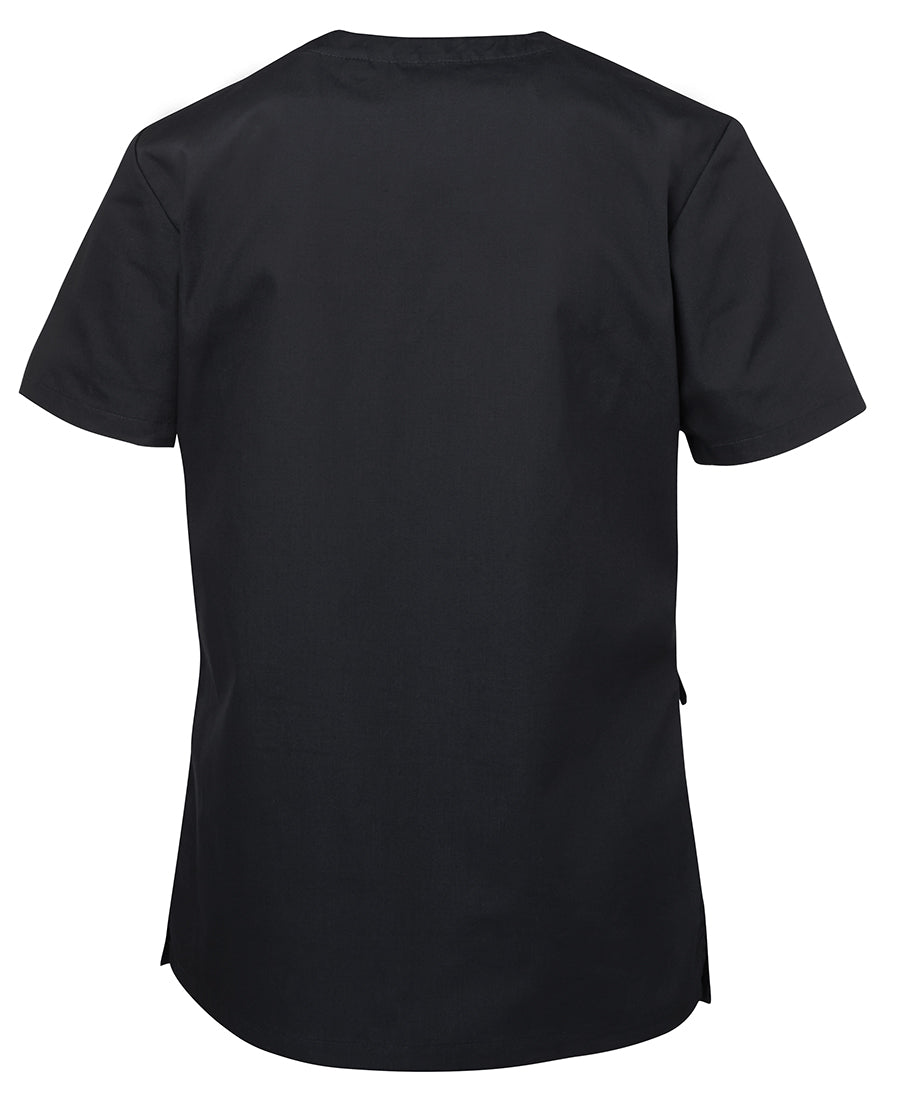 JB's Ladies Scrubs Top - Black - Back