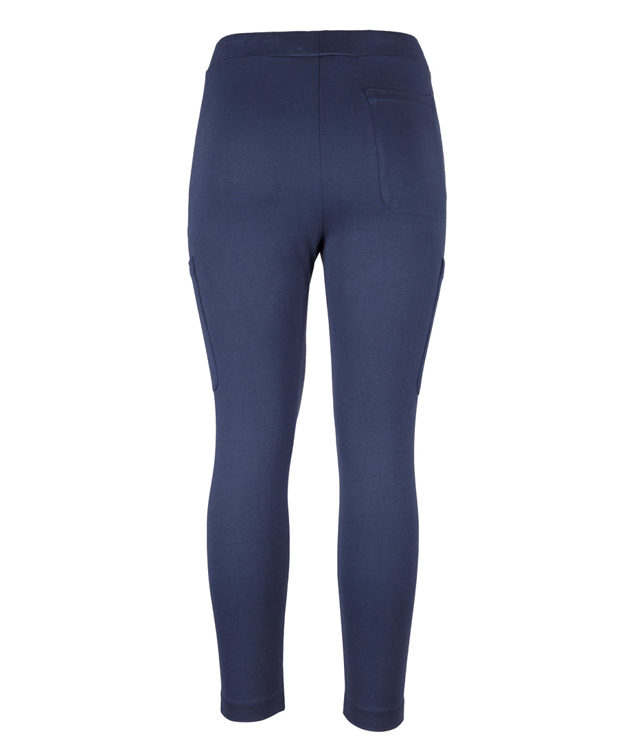 JB's Ladies Stretch Pocket Ponte Pant - Navy - Back
