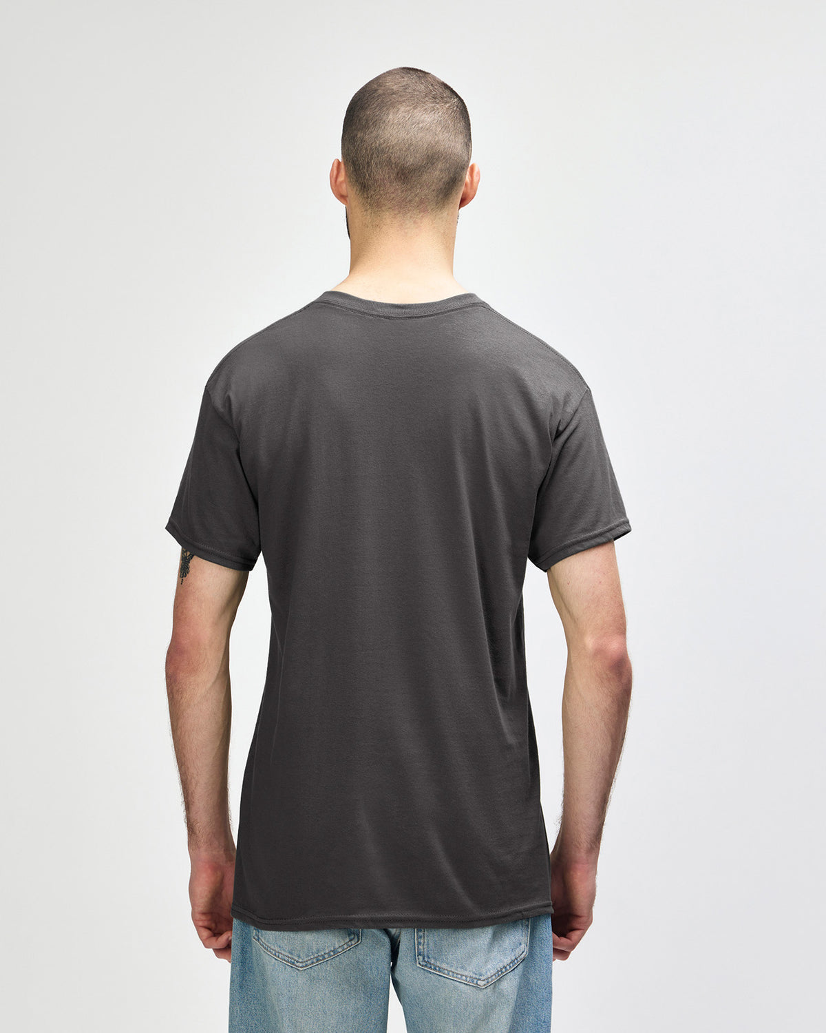 Gildan Heavy Cotton 5000 T-Shirt - Charcoal - Back