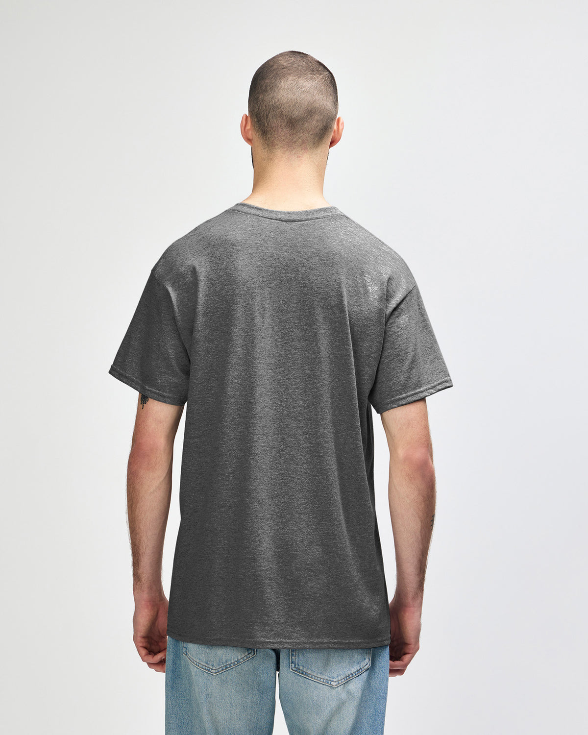 Gildan Heavy Cotton 5000 T-Shirt - Graphite Heather - Back