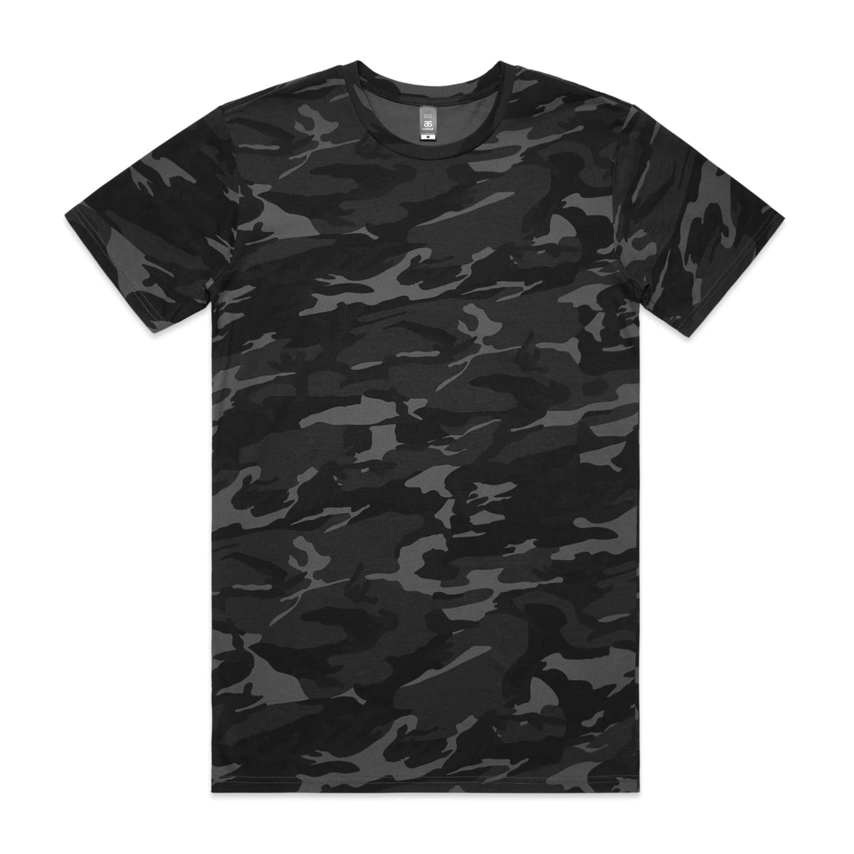 Staple Camo Tee 5001C - Black Camo - Front