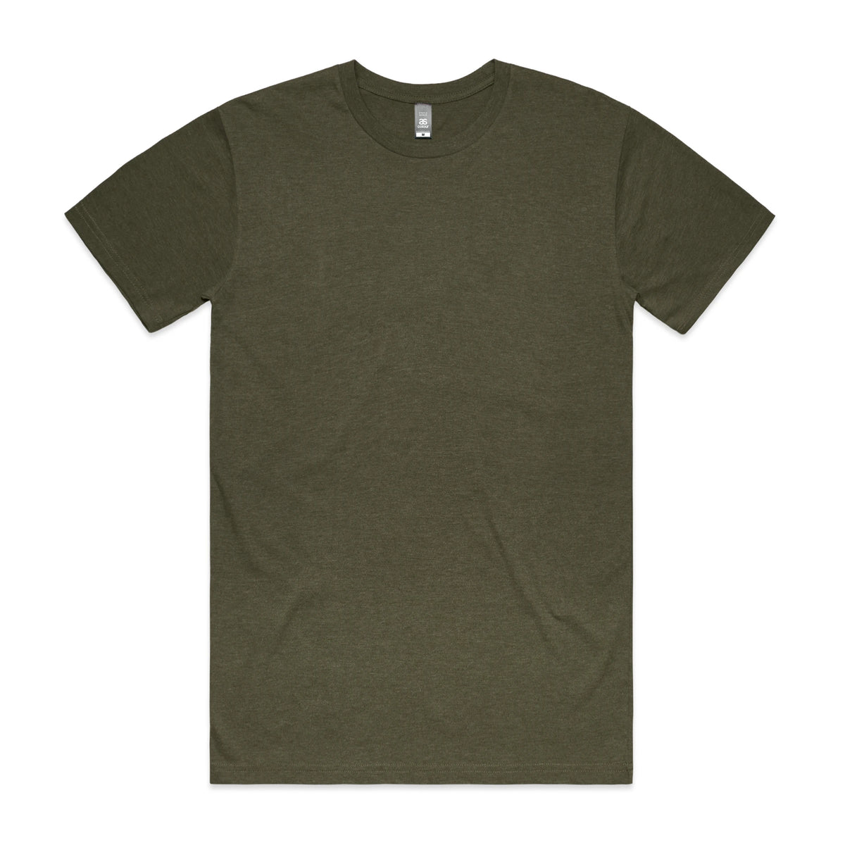 Staple Marle Tee 5001M - Army Marle - Front