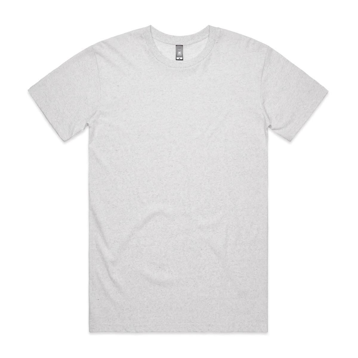 Staple Marle Tee 5001M - White Marle - Front