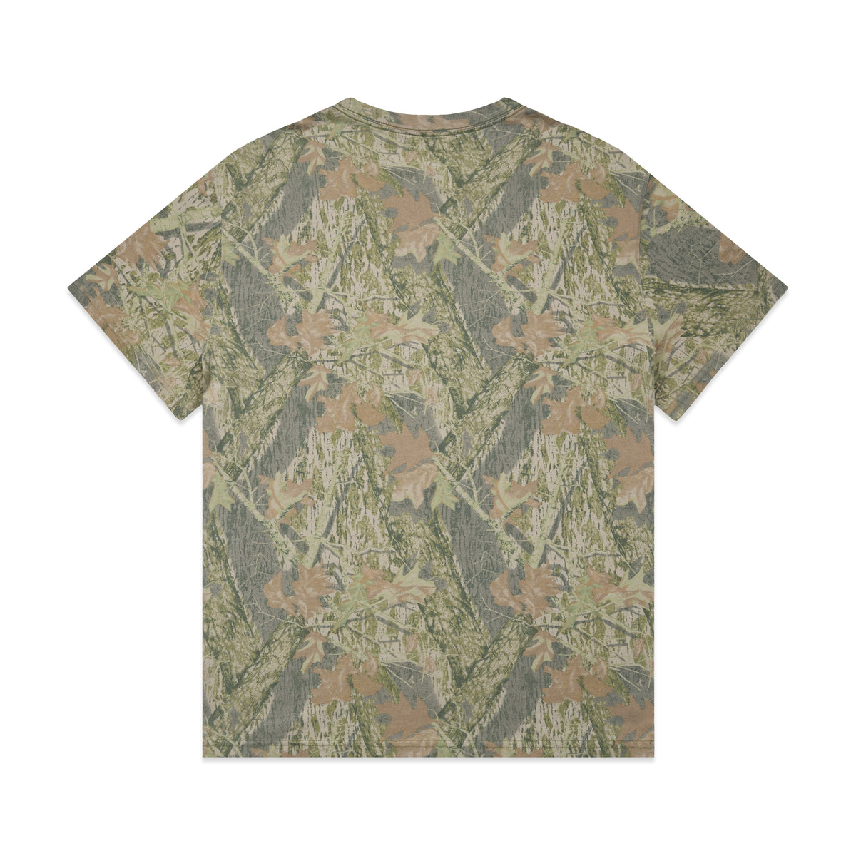 Heavy Faded Camo Tee 5082C - Tree Camo - Back