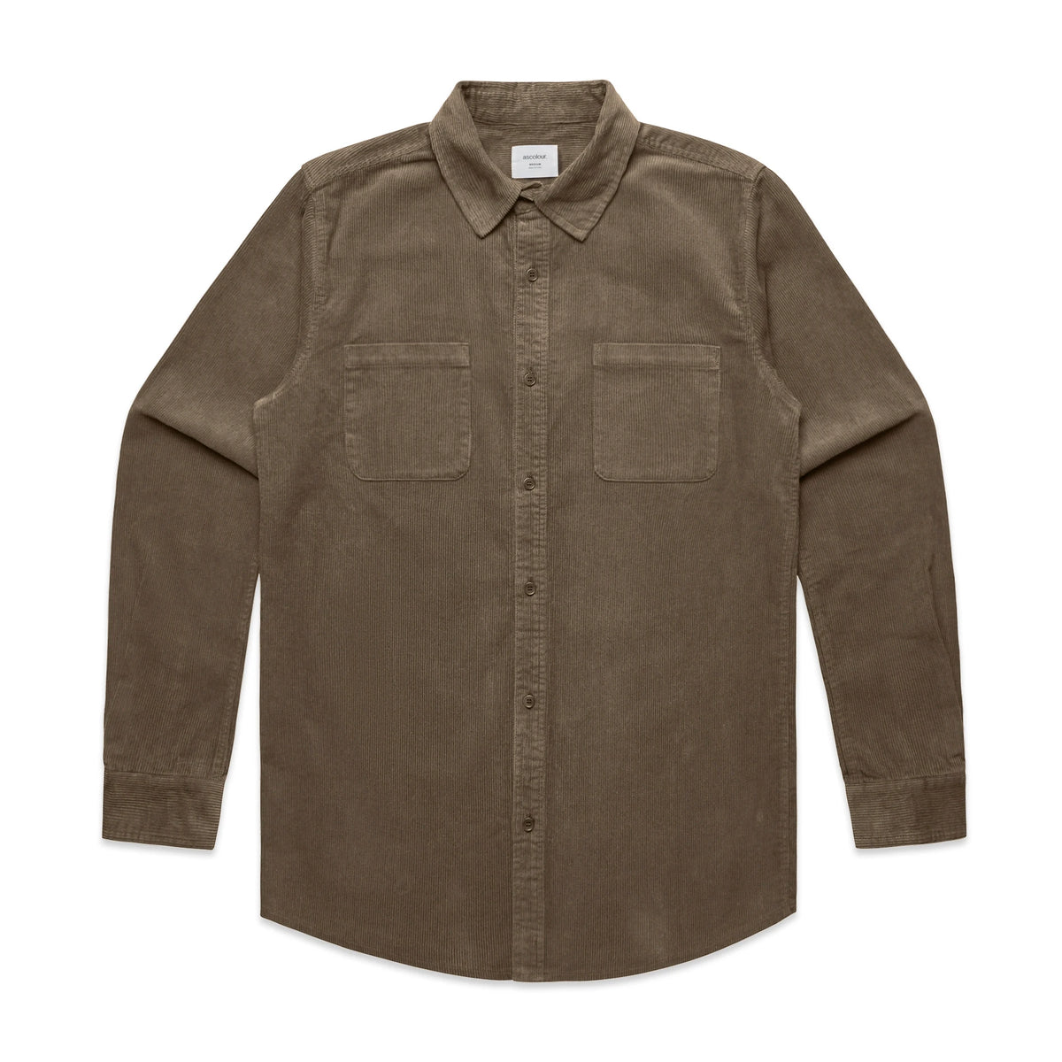 Cord Shirt 5419S - Walnut - Front