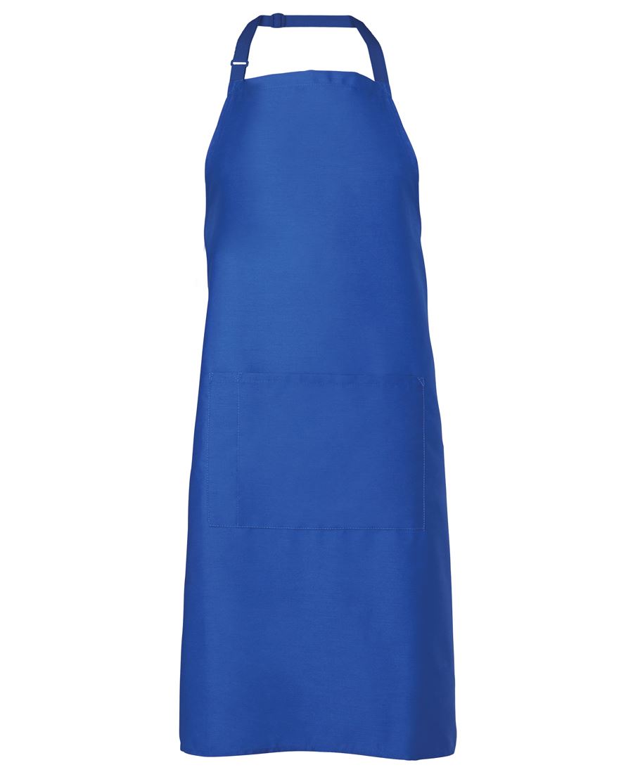 JB's Apron With Pocket - Royal - Front