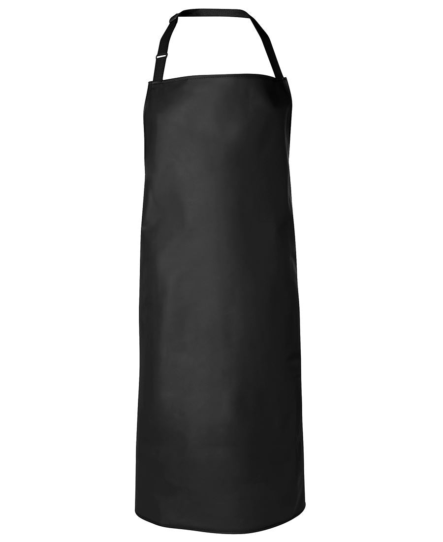 JB's 490gsm Vinyl 60x90 Bib Apron - Black - Front
