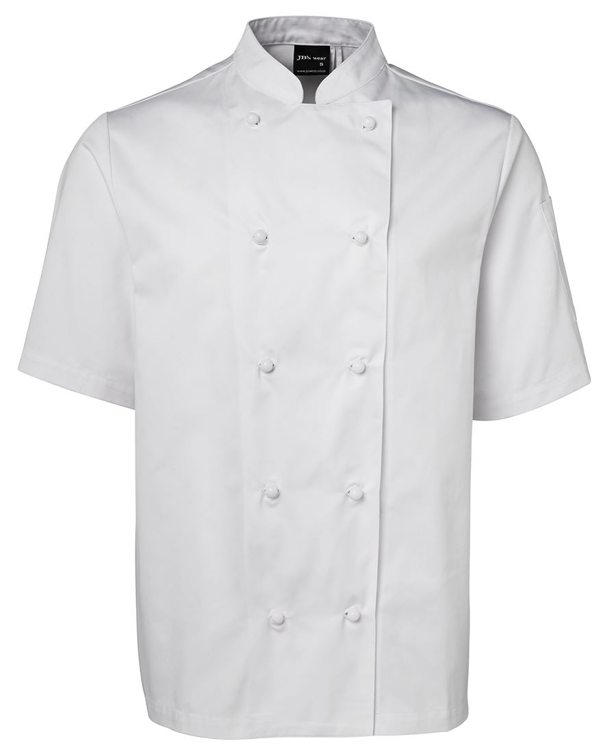 JB's S/S Chefs Jacket - White - Front