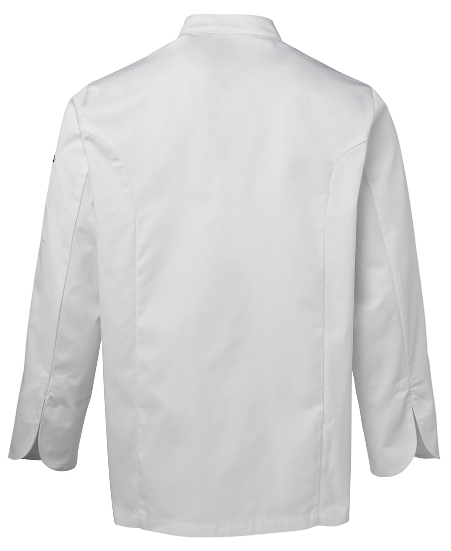 JB's L/S Chefs Jacket - White - Back