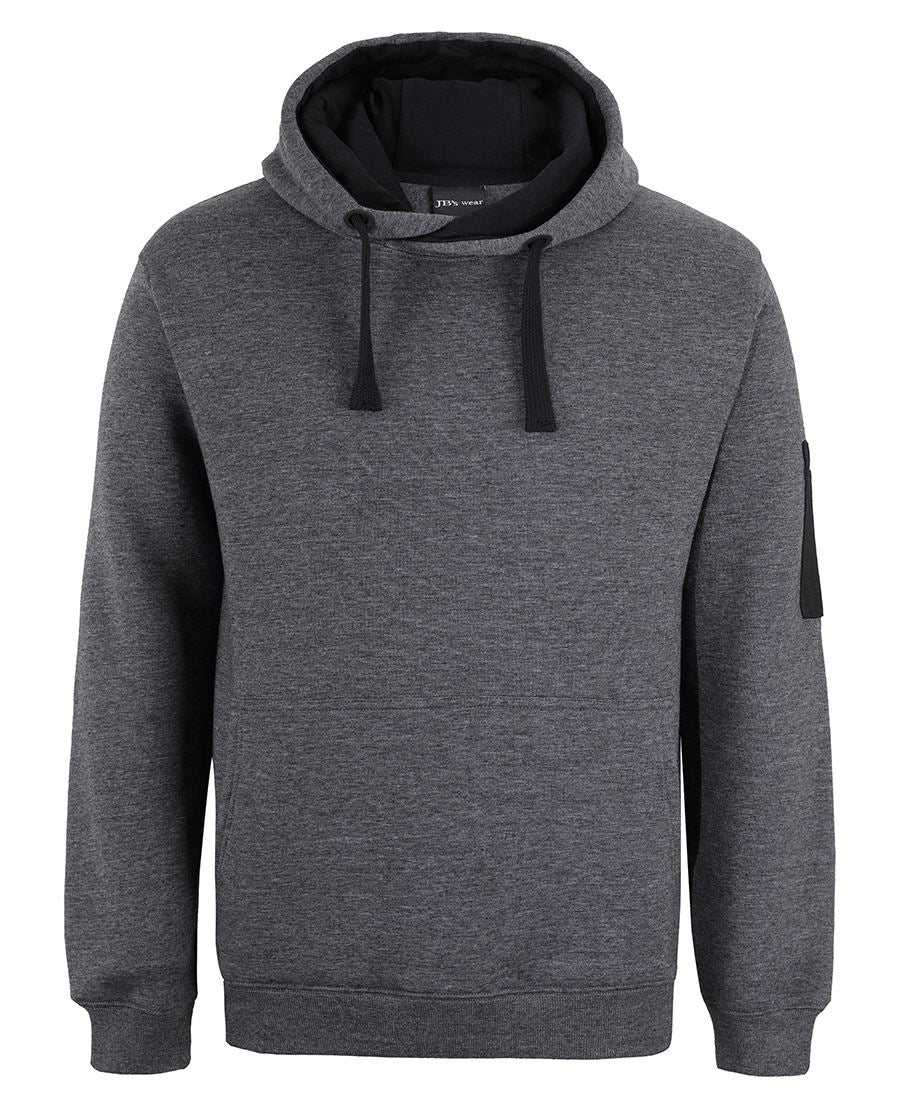 JB's 350 Premium Trade Hoodie - Charcoal Marle/Black - Front