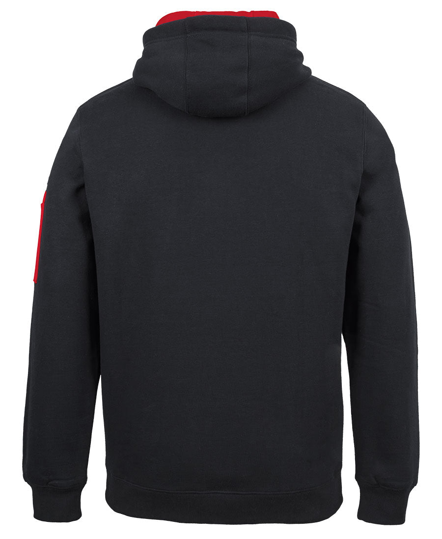 JB's 350 Premium Trade Hoodie - Black/Red - Back