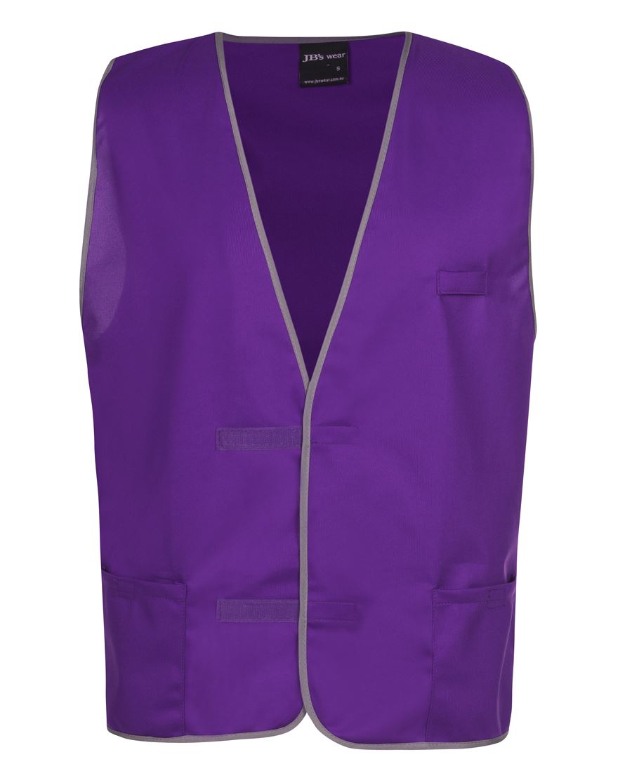 JB's Coloured Tricot Vest - Purple - Front