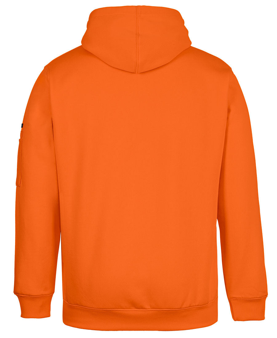 JB's Hi Vis Pull Over Hoodie - Orange - Back