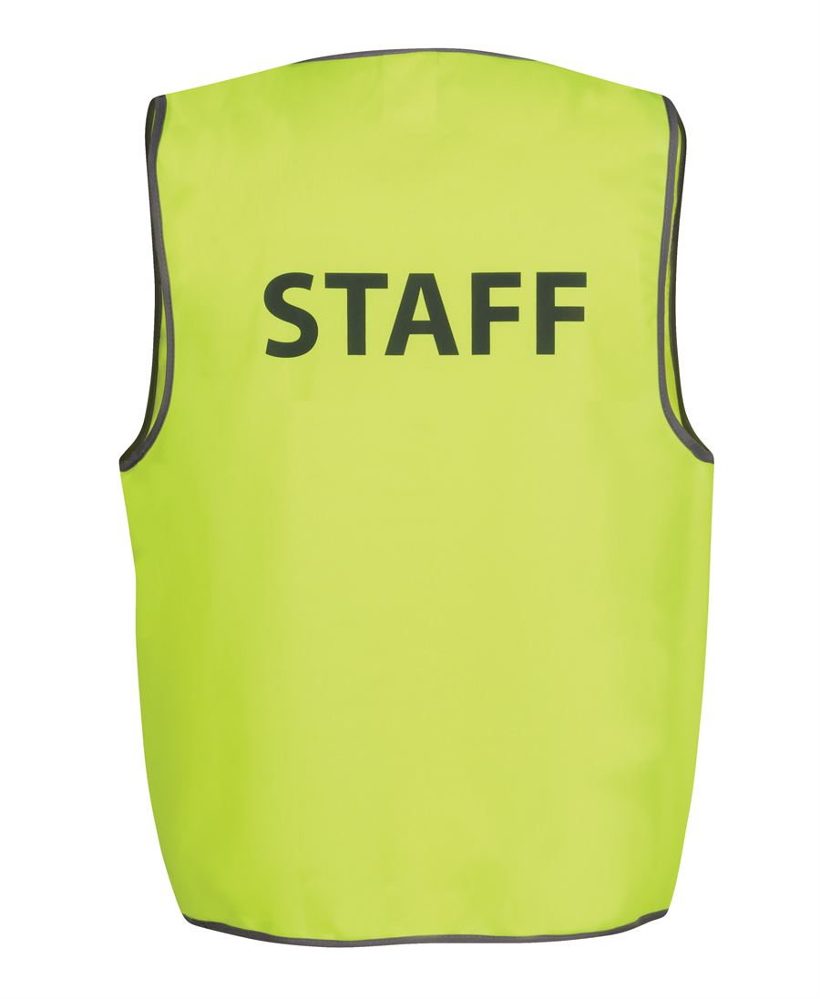 JB's Hi Vis Safety Vest Staff - Lime - Front