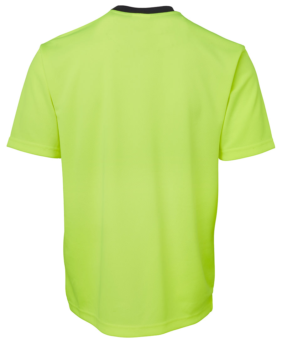 JB's Hi Vis Trad T-Shirt - Lime/Navy - Back
