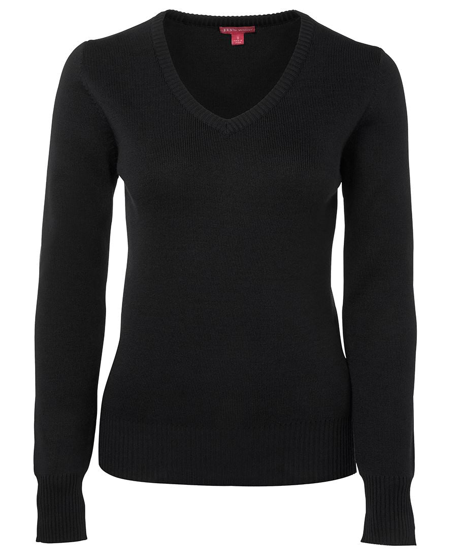 JB's Ladies Knitted Jumper - Black - Front