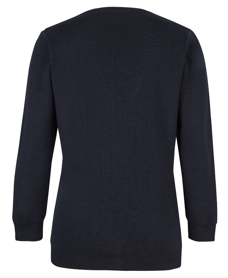 JB's Ladies Anti-Bacterial ISO 20645 Cardigan - Navy - Back