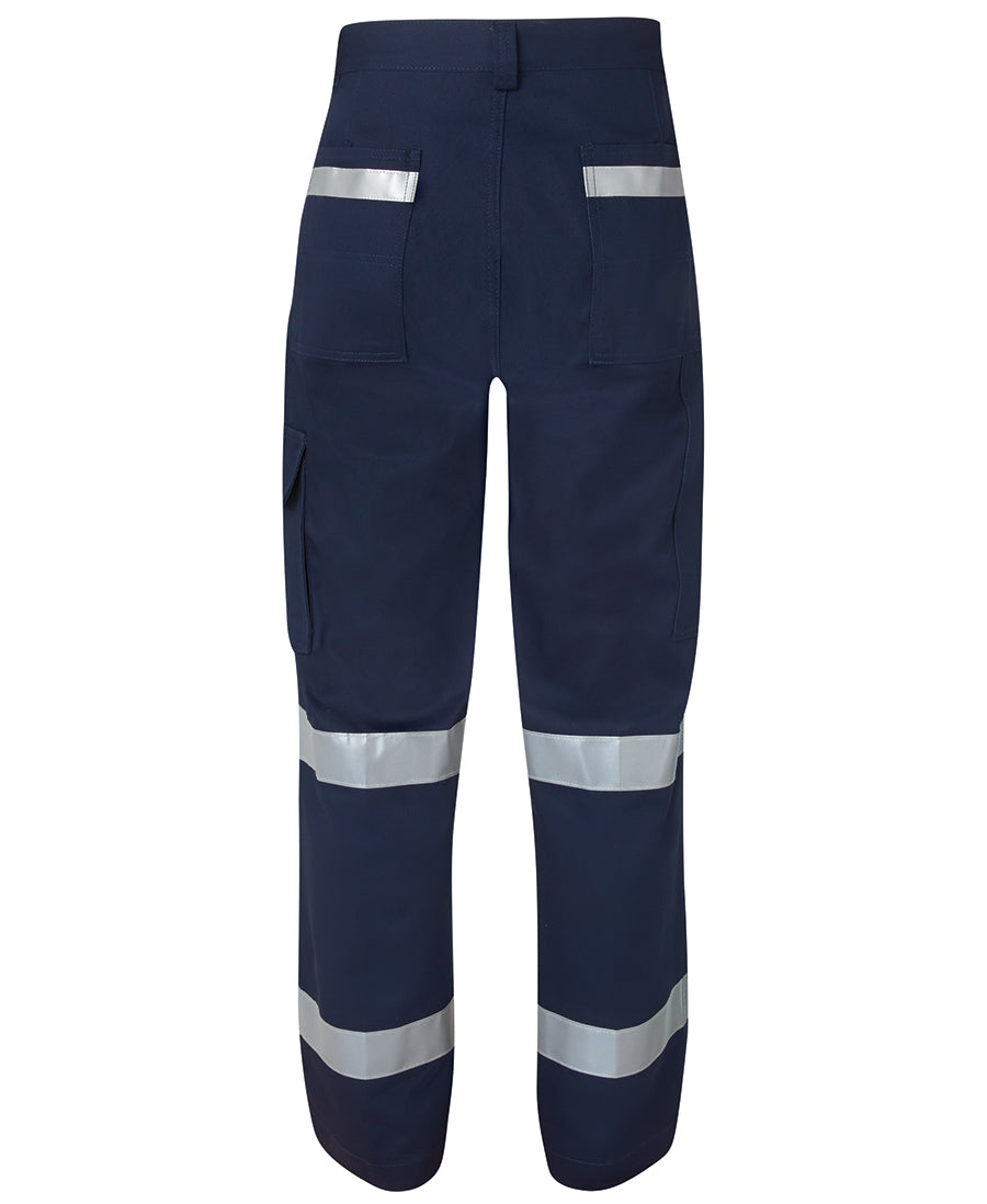 JB's Mercerised Multi Pocket Pant with Reflective Tape - Navy - Back