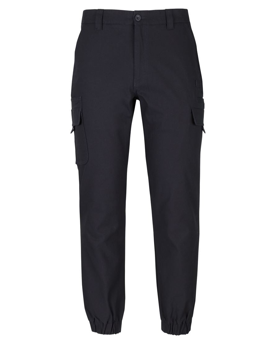JB's Multi Pocket Stretch Canvas Jogger - Black - Front