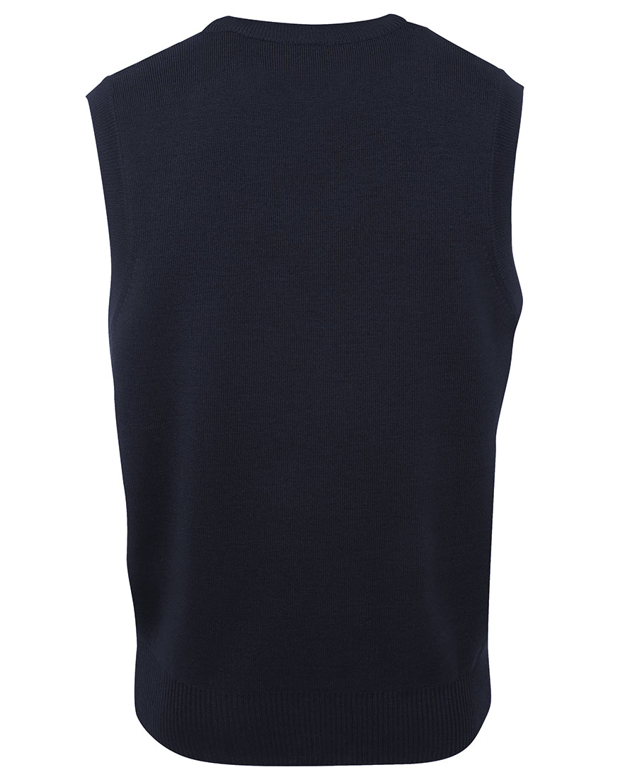 JB's Adults Knitted Vest - Navy - Back