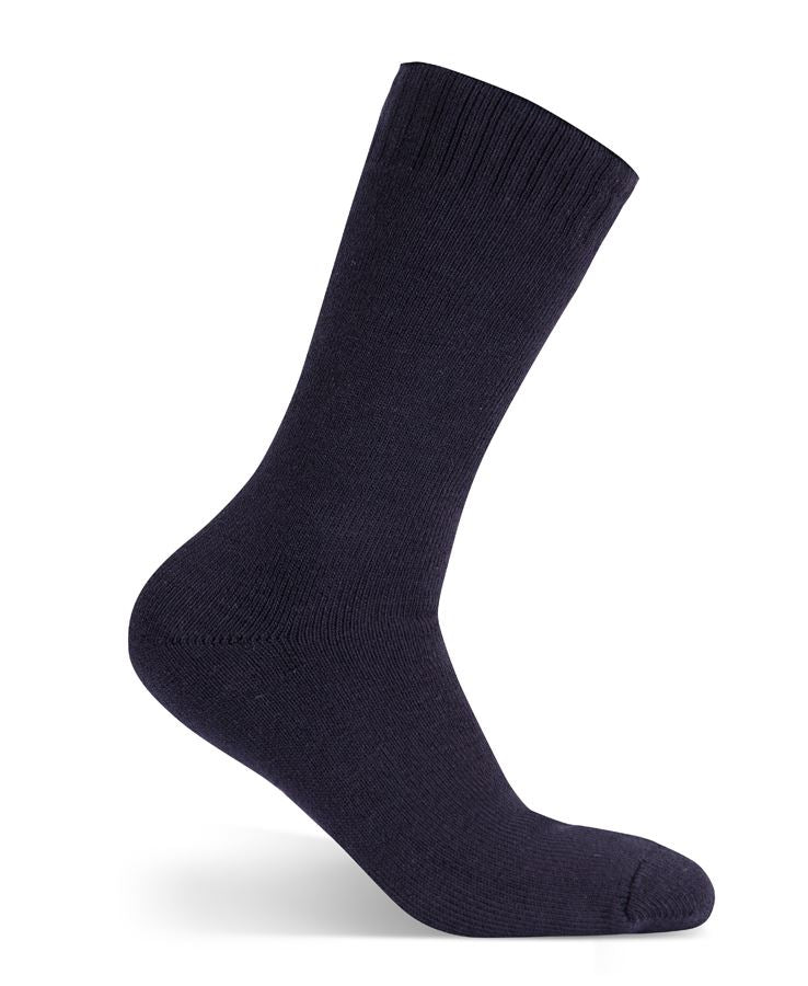 JB's Ultra Thick Bamboo Work Sock - Navy - Front