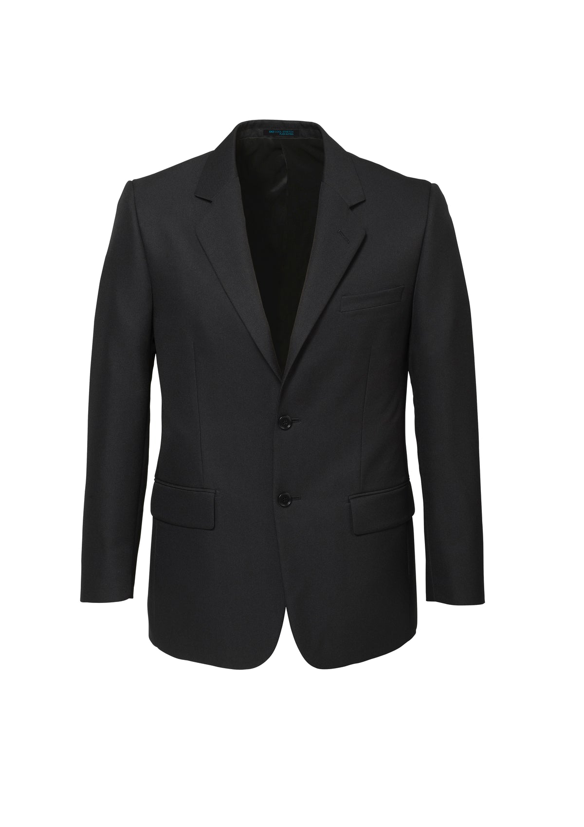 Cool Stretch Mens 2 Button Classic Jacket - Charcoal - Front