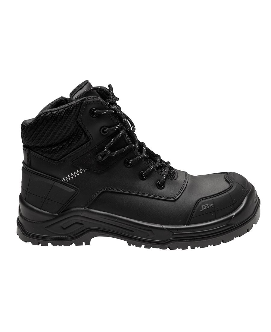 JB's Cyborg Zip Safety Boot - Black - Back