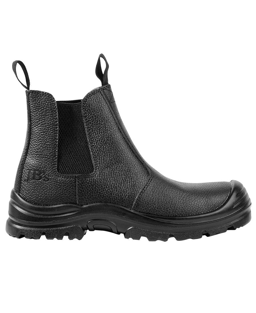 JB's Rock Face Elastic Sided Boot - Black - Back