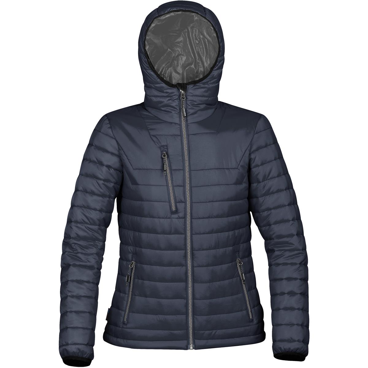 Women's Gravity Thermal Jacket - Navy / Charcoal - Front