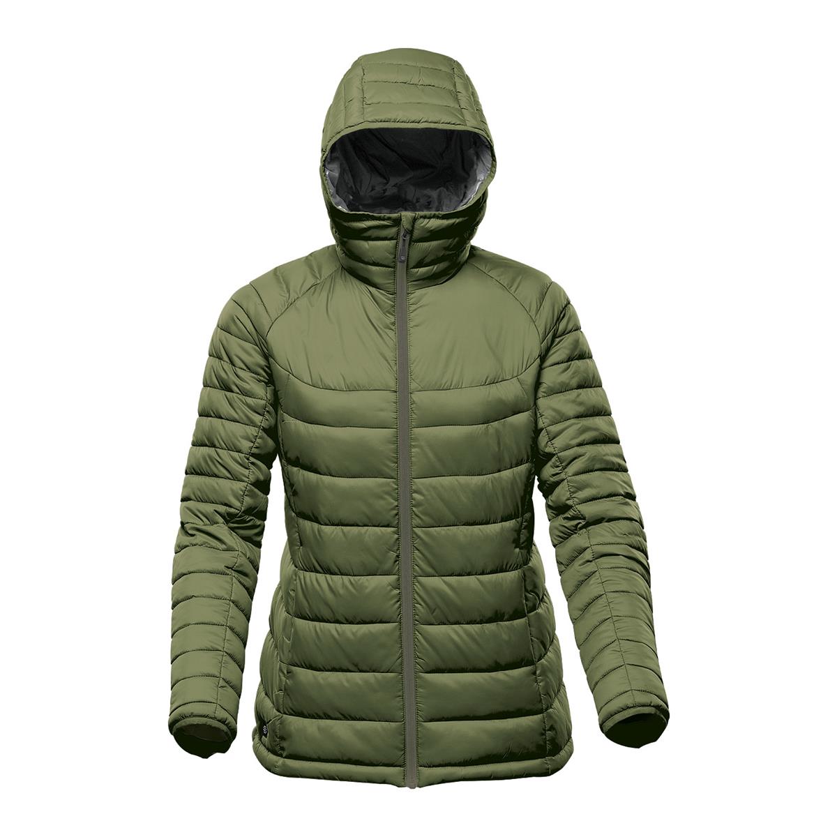 Women's Stavanger Thermal Jacket - Sage Green / Graphite - Front