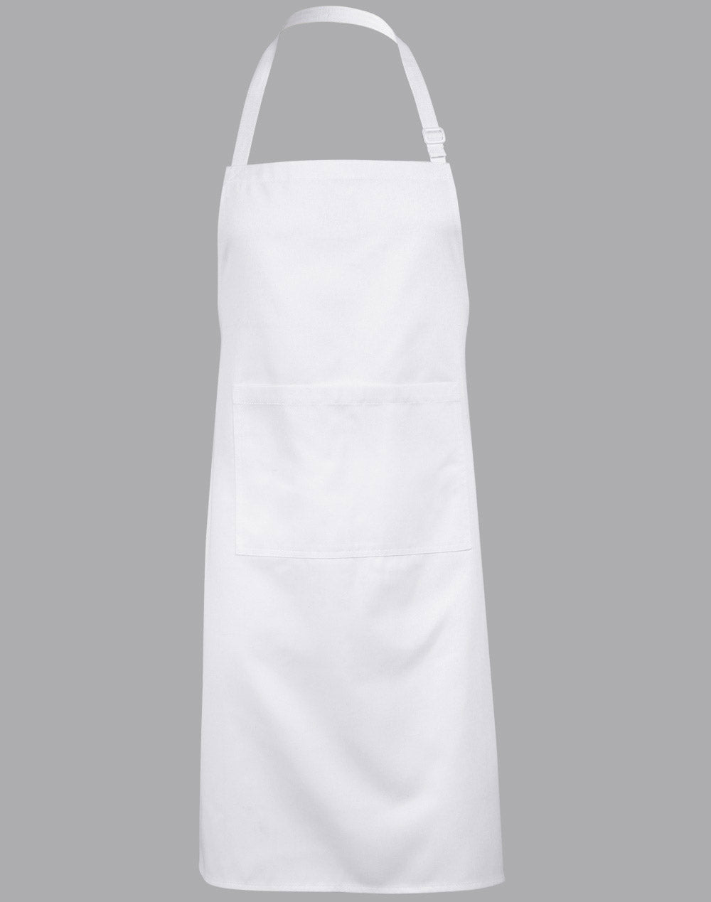 Bib Apron - White - Front