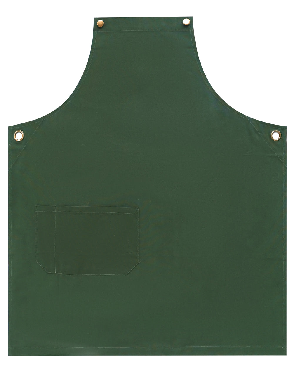 Brunswick Bib Apron - Army Green - Front