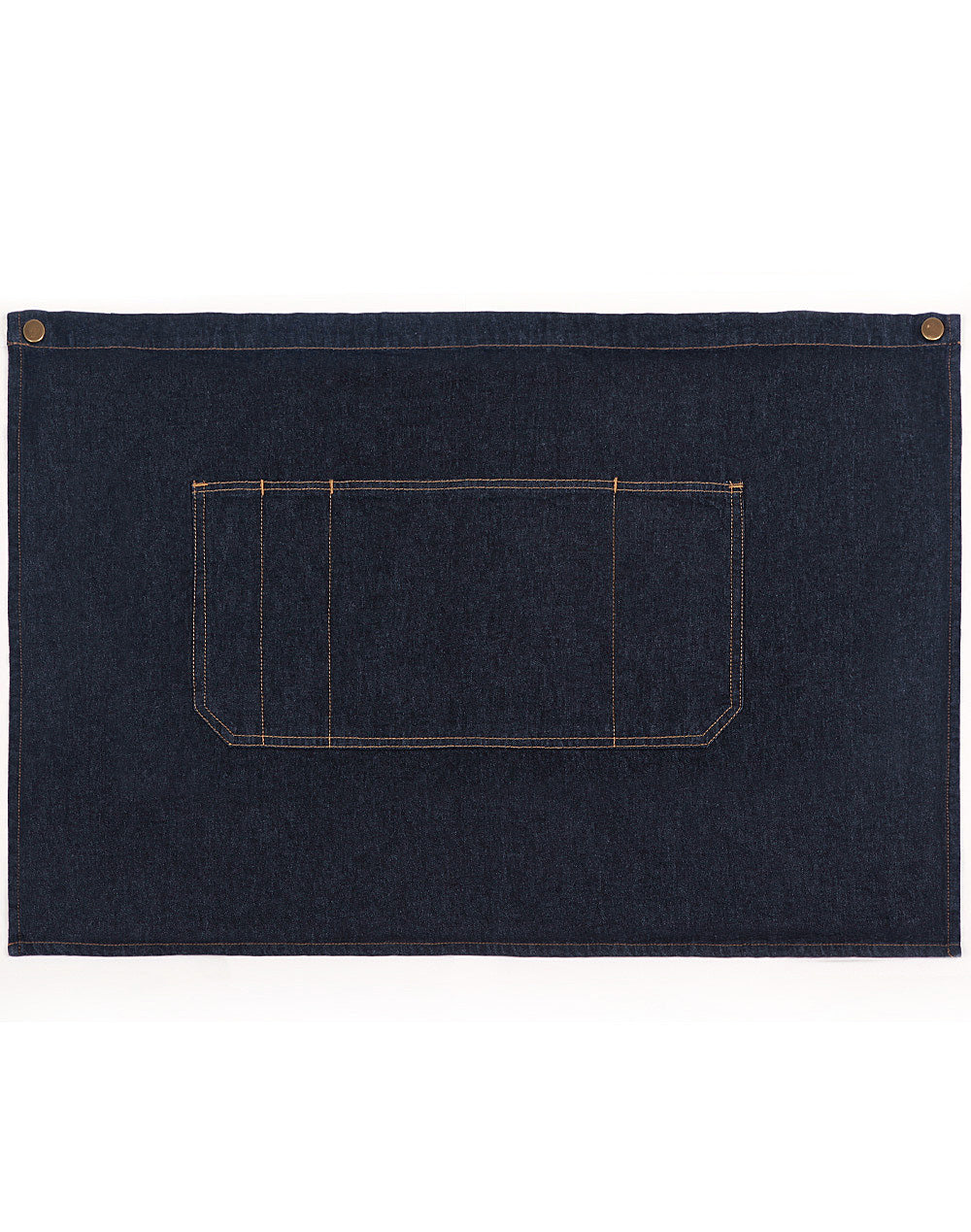East Village Half Denim Apron - Indigo Blue - Front
