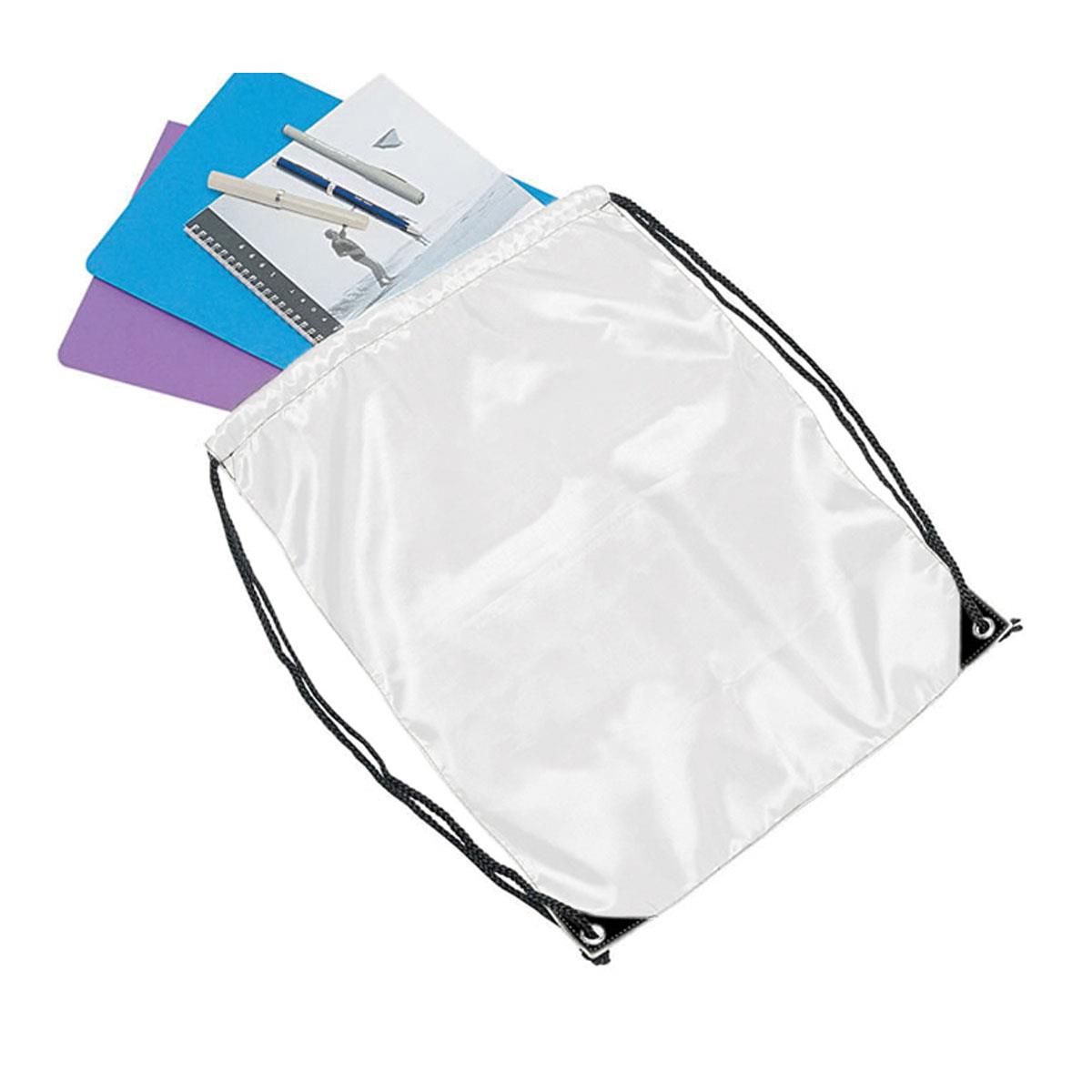 Backsack Drawstring Bag - White