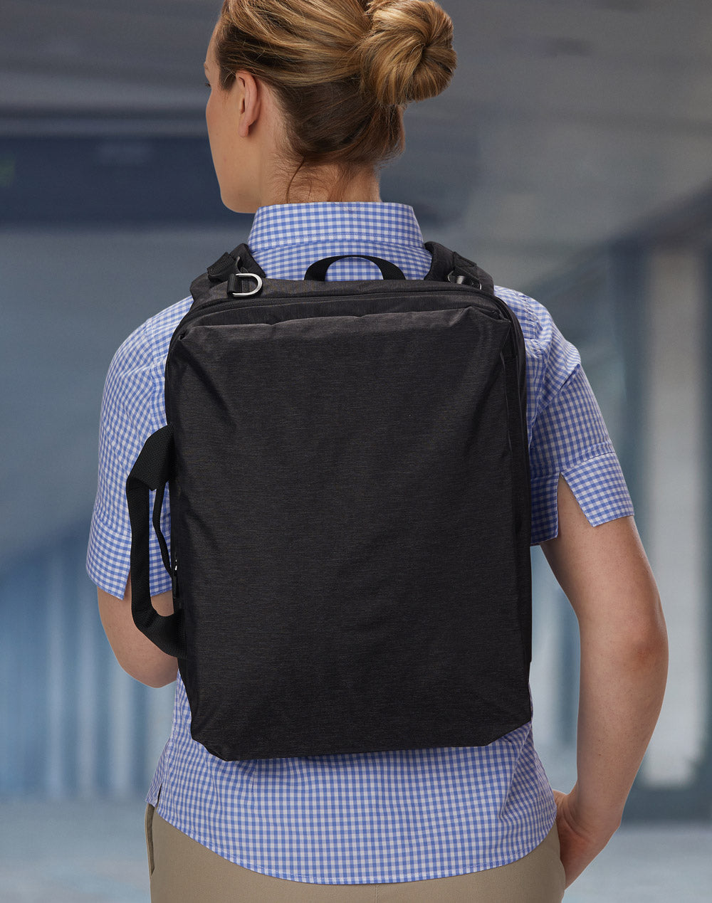 Leyton Utility Heather Laptop Bag - view