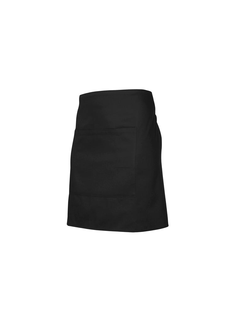 Short Waisted Apron - Black - Front