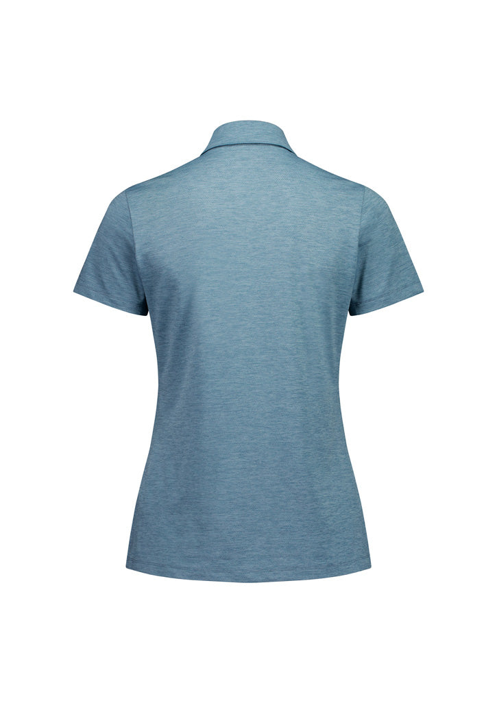 Phoenix Womens Short Sleeve Polo - Ocean Marle - Back