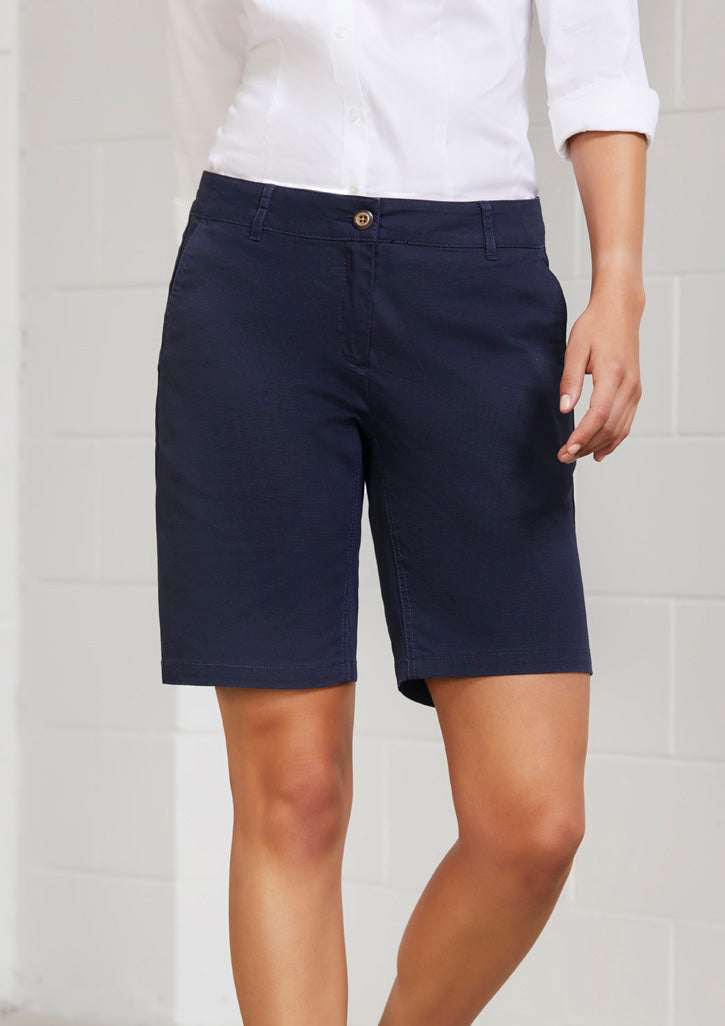 Lawson Womens Chino Short - Navy - Model
