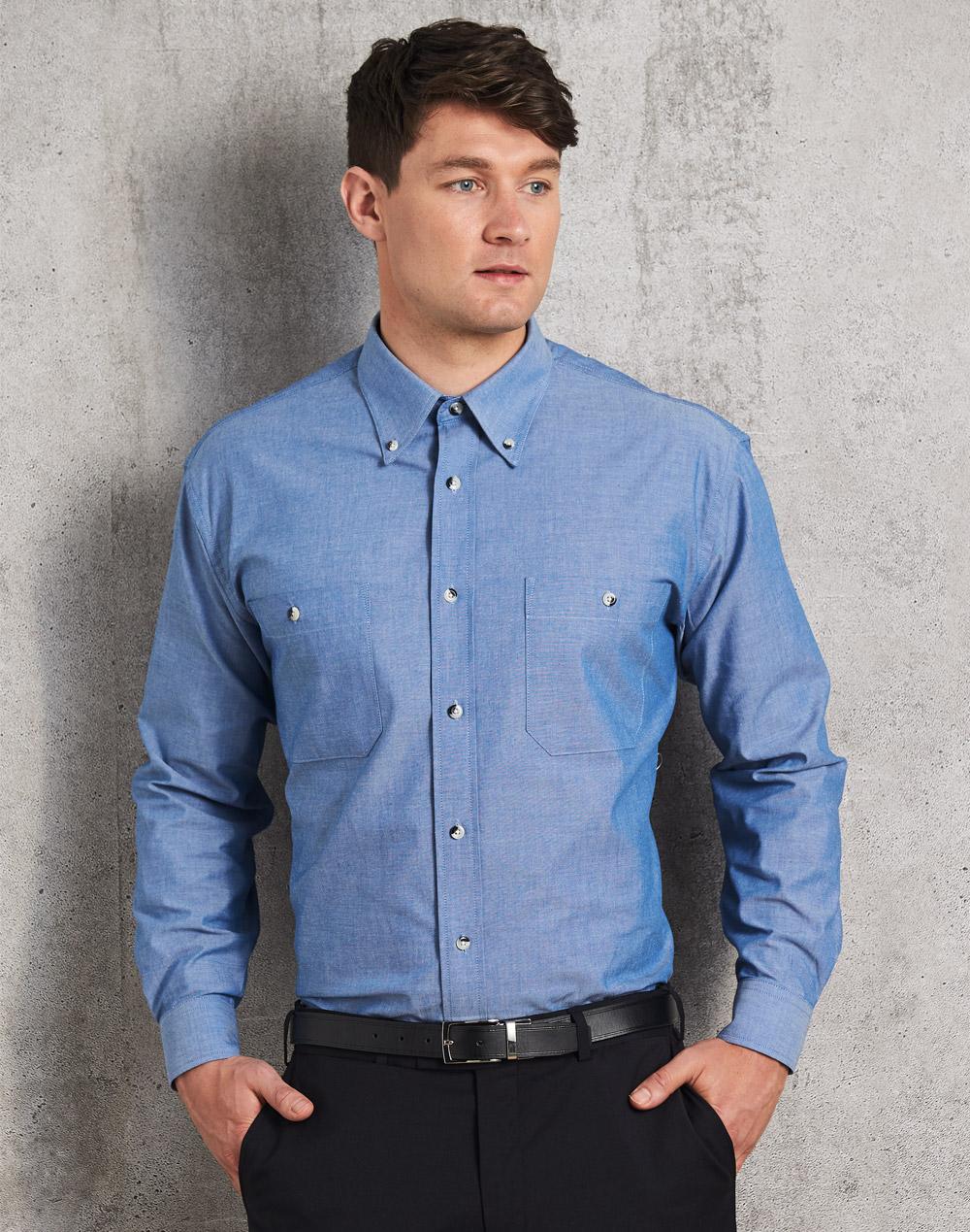Men's Chambray Long Sleeve