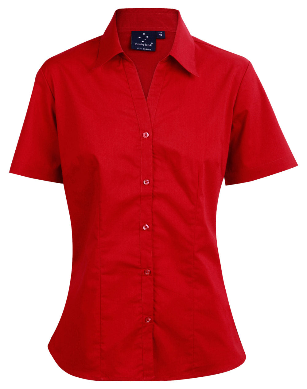 Executive Lady Short Sleeve - Cherry Red - Front