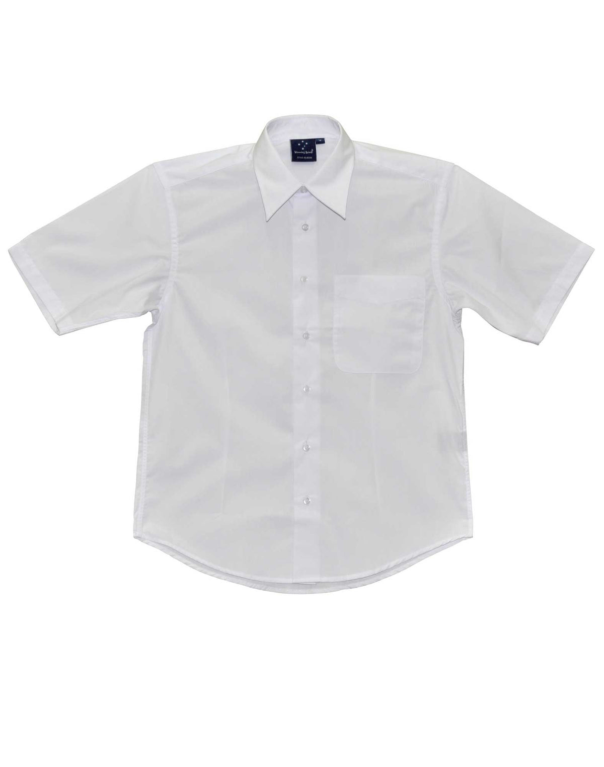 Men's Telfon Executive Short Sleeve Shirt - White - Front