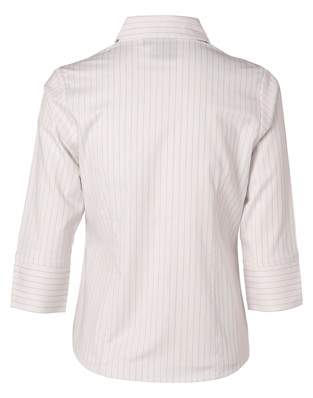 Pin Stripe Ladies - White/Charcoal - Back