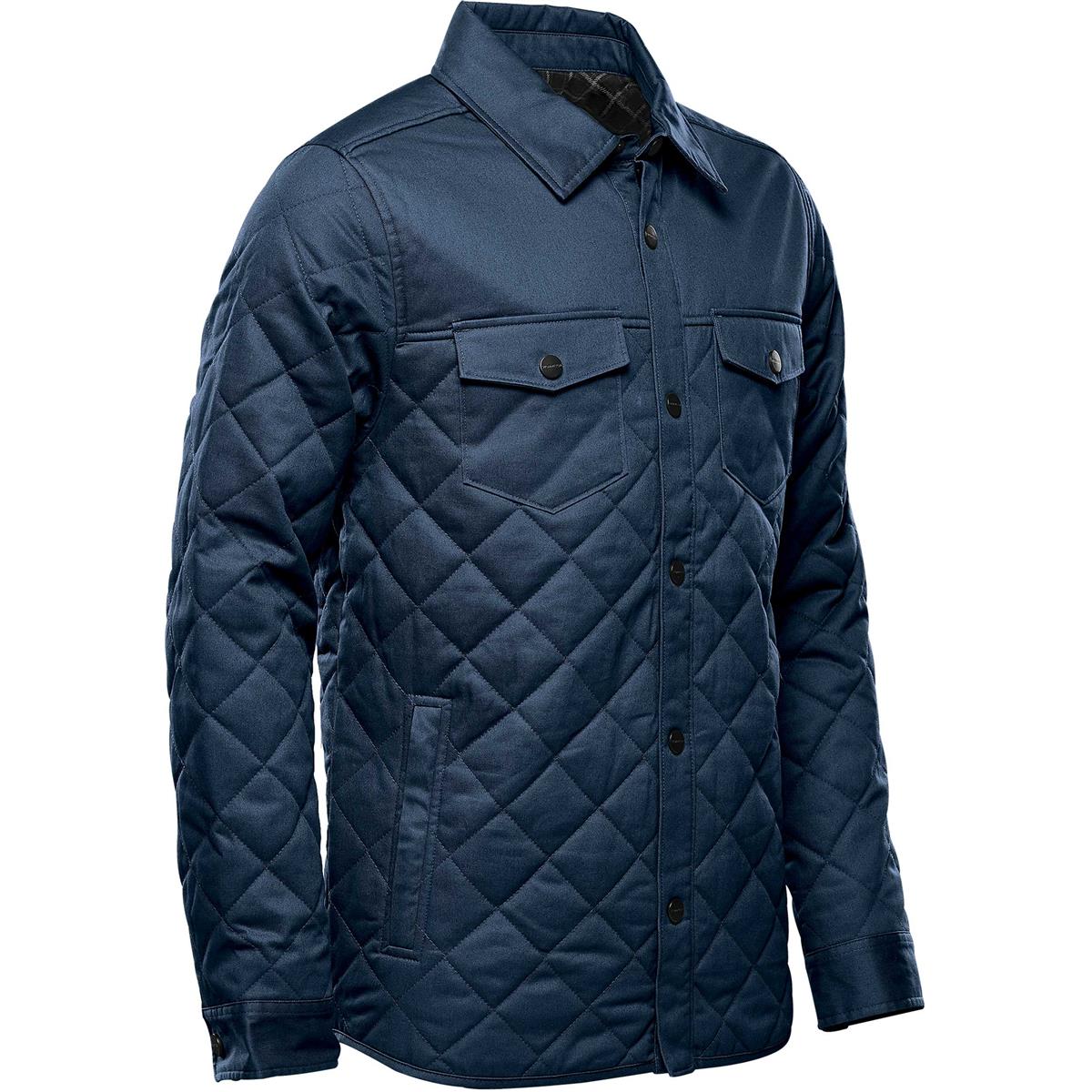 Men's Bushwick Quilted Jacket - Indigo - Back