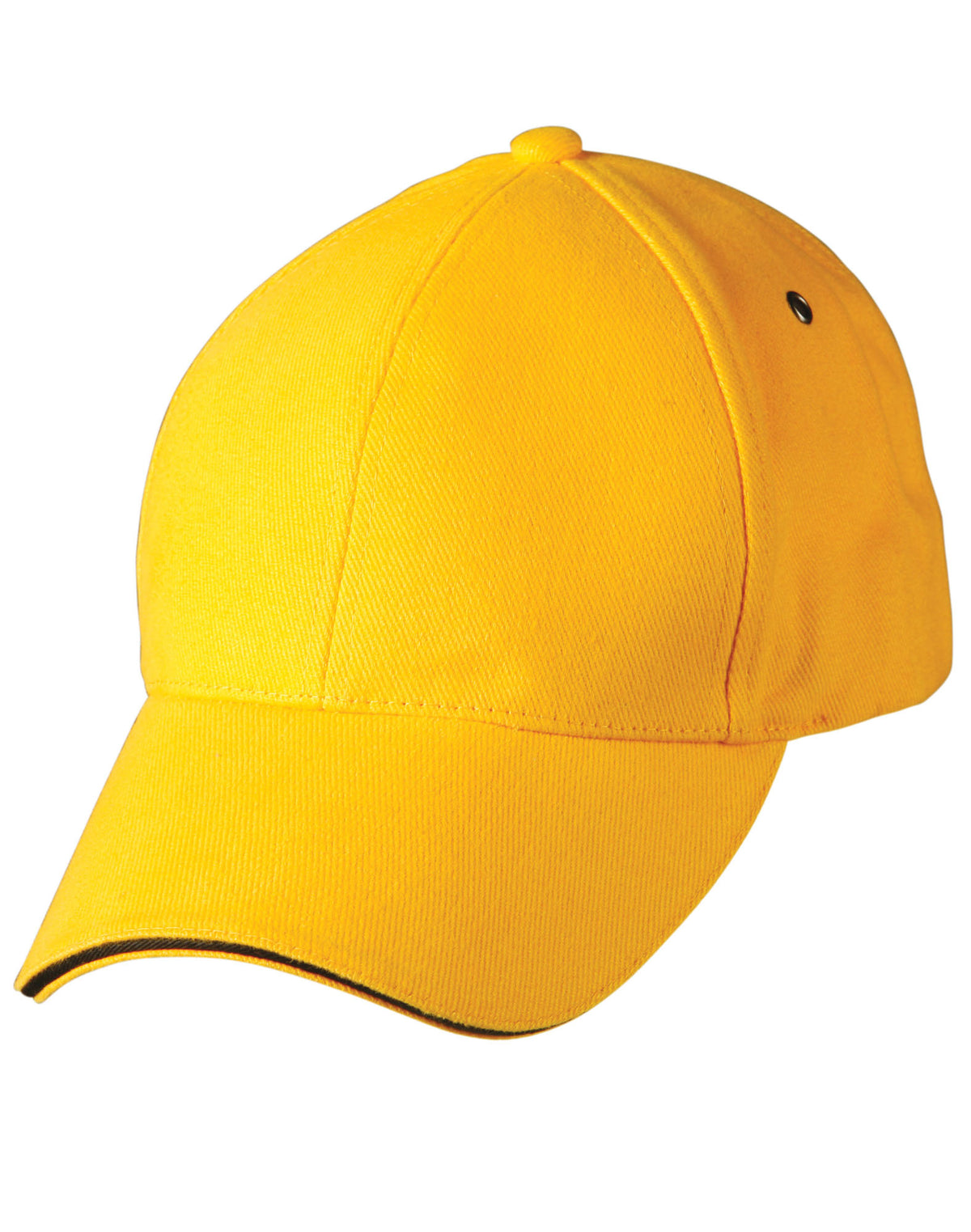 Sandwich Peak Cap - Gold/Black - Front
