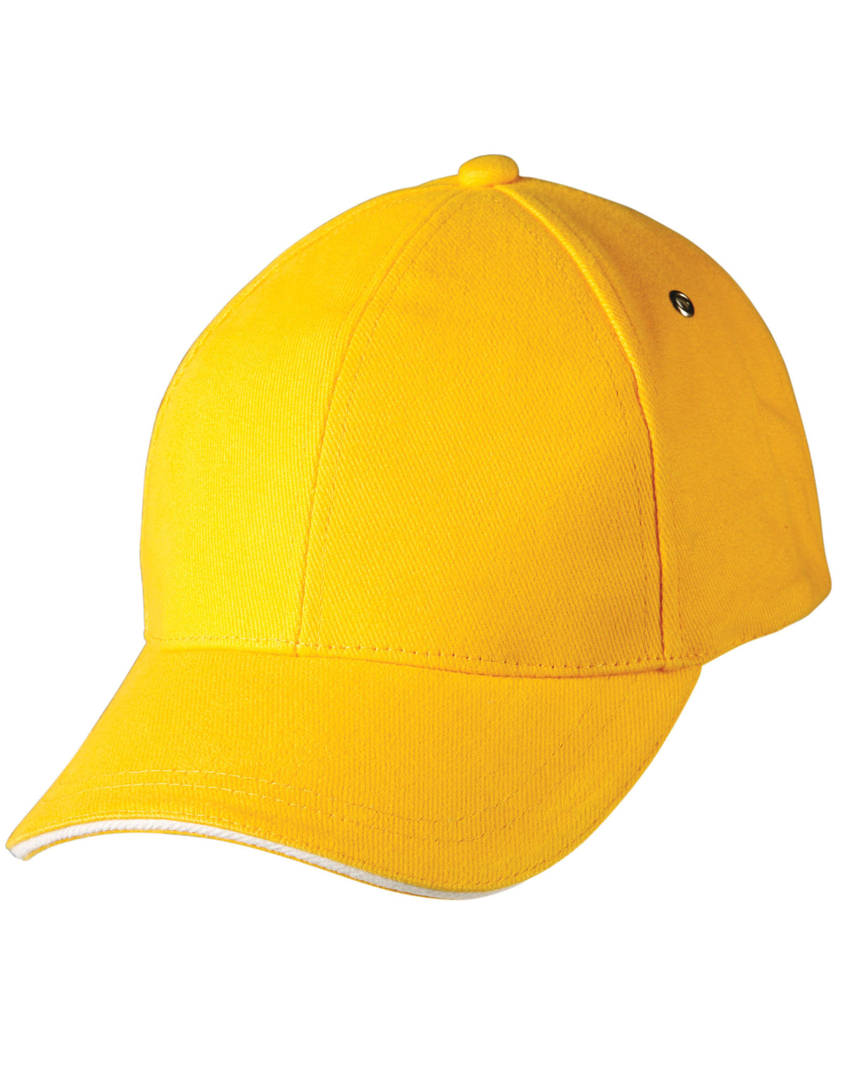 Sandwich Peak Cap - Gold/White - Front
