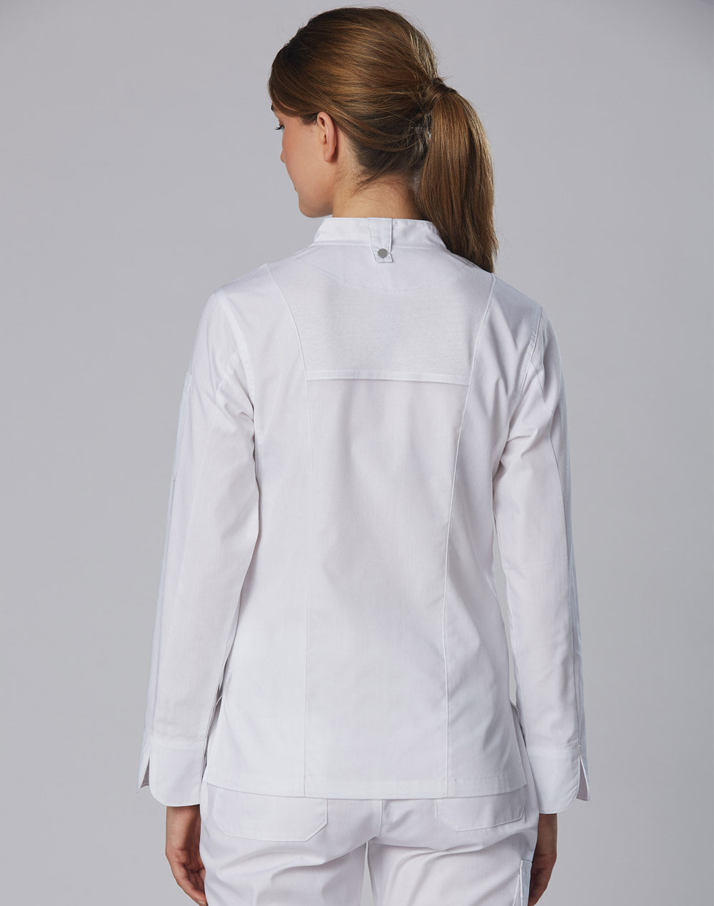 Ladies Functional Chef Jackets - White - Back