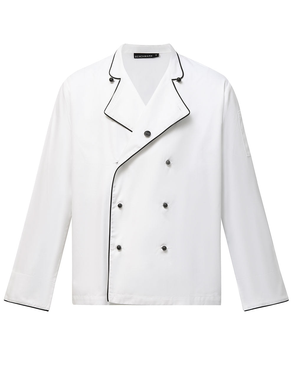 Executive Chef Jacket Unisex - White/Black - Front