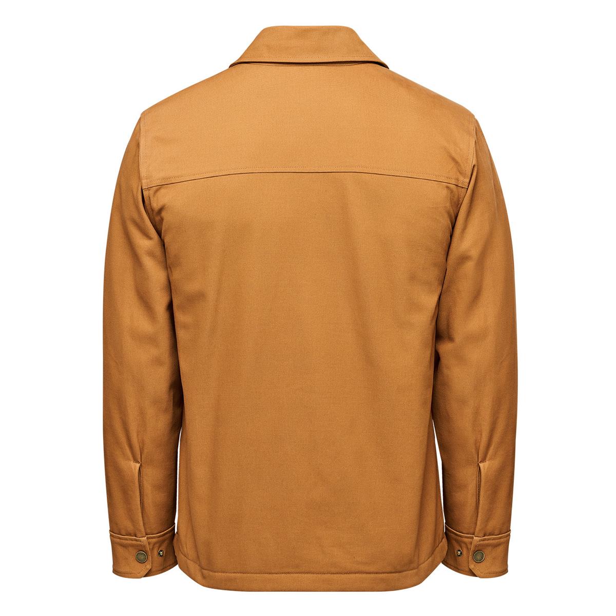 Men's Oxide Sherpa Lined Canvas Jacket - Camel - Back