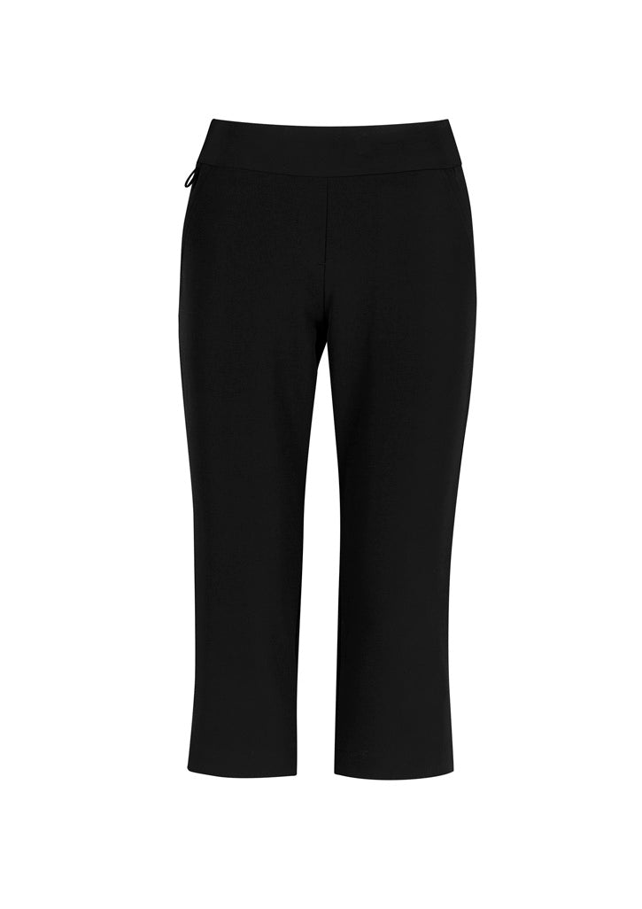 Jane Womens 3/4 Length Stretch Pant - Black - Front